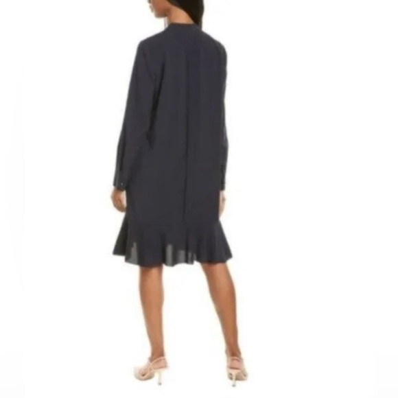 Tory Burch navy blue ruffle dress NWT - Picture 4 of 9